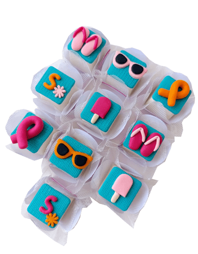 Trufas com aplique ou modelagem 2d